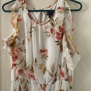 Kate and lily white floral dress size 14